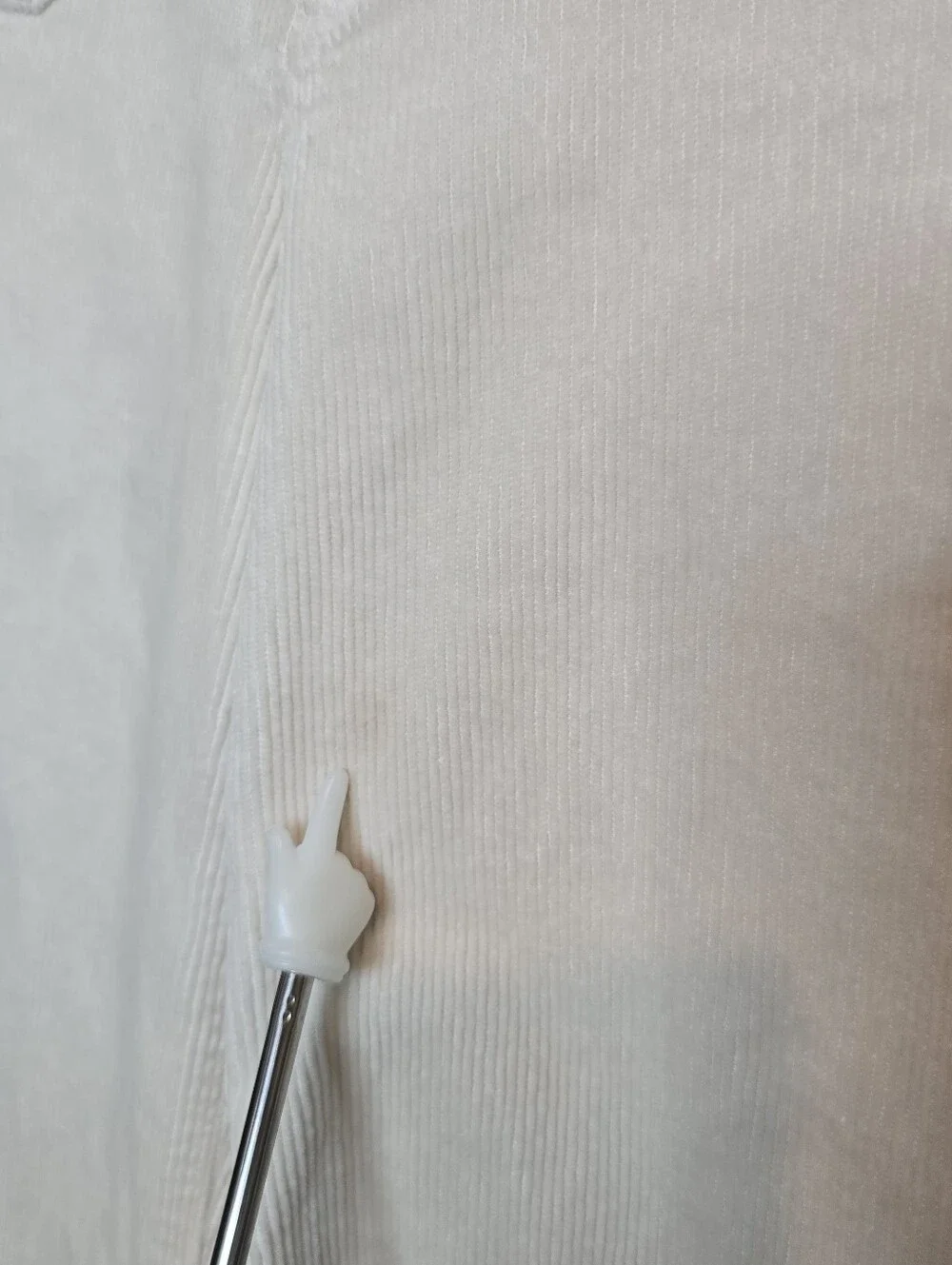 Maeve Anthropologie Colette Crop Pants Corduroy Wide Leg Trousers Cream 30 - Picture 13 of 13
